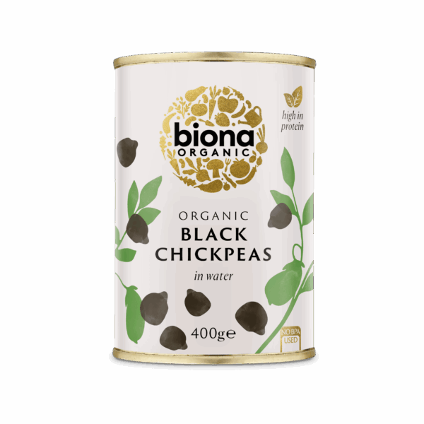 Naut negru eco la conserva 400g Biona