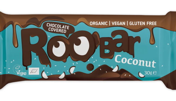 Baton cu cocos invelit in ciocolata bio 30g Roobar
