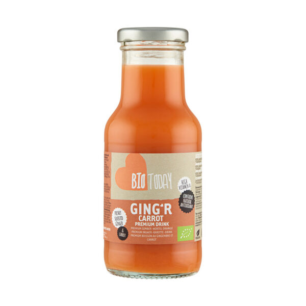 Bautura premium cu ghimbir si morcov, bio, 250ml, Bio Today