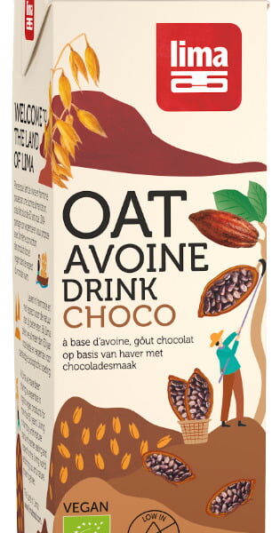 Bautura vegetala de ovaz cu ciocolata bio 1L, Lima