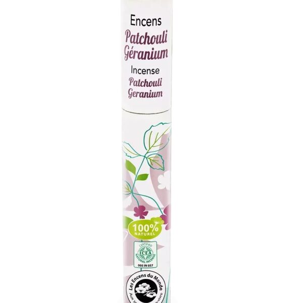 Betisoare parfumate naturale japoneze, patchouli si geraniu, 30 buc., Aromandise