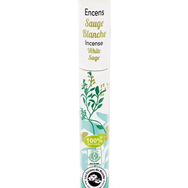 Betisoare parfumate naturale japoneze, salvie alba, 30 buc., Aromandise