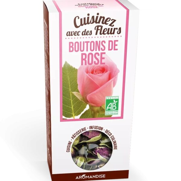 Boboci de trandafir uz culinar bio, 30g, Aromandise