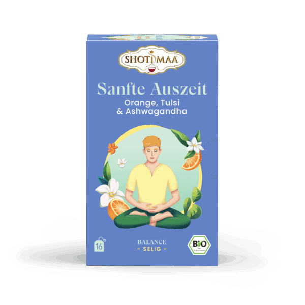 Ceai Shotimaa Balance Your Day - Let it Flow - portocala, tulsi si ashwagandha bio 16dz