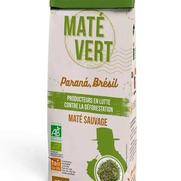 Ceai mate verde salbatic, bio, 350g, Aromandise