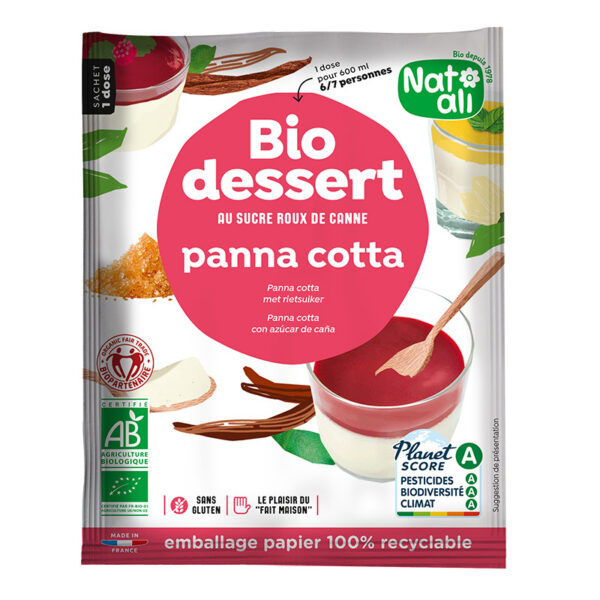 Desert panna cotta, bio, 45g, Nat-ali