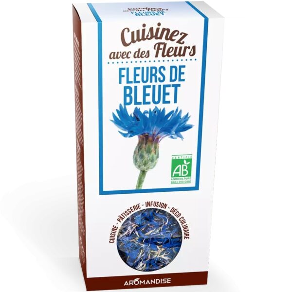 Flori de albastrele uz culinar bio, 15g, Aromandise