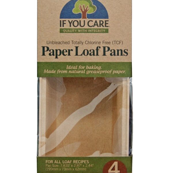 Forme de copt pentru chec, din hartie nealbita, fara clor, 4 buc., If You Care