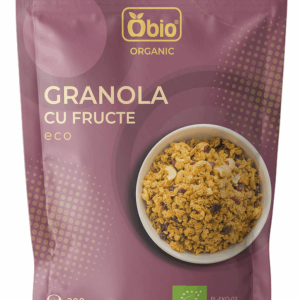 Granola cu fructe bio 200g Obio