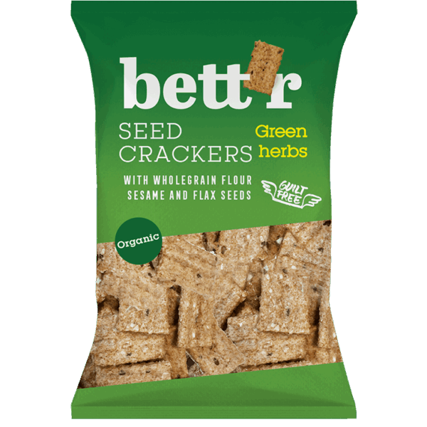 Crackers integrali cu ierburi eco 150g Bettr