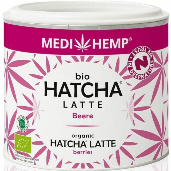 Hatcha latte cu fructe, bio, 45g Medihemp