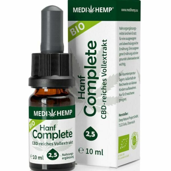 Hemp Complete 2,5% CBD bio, 10ml Medihemp