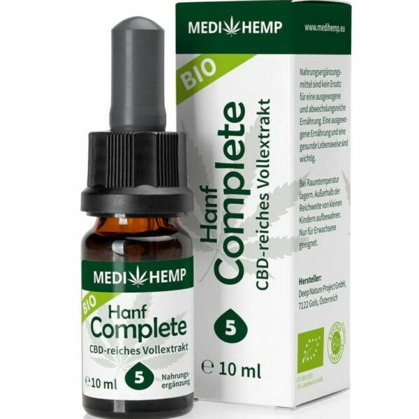 Hemp Complete 5% CBD bio, 10ml Medihemp