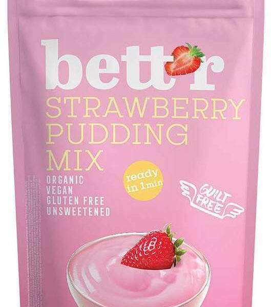 Mix pentru budinca cu capsuni bio 150g Bettr
