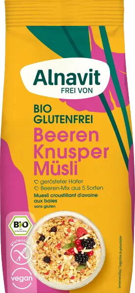 Musli crocant cu fructe fara gluten, bio, 300g Alnavit