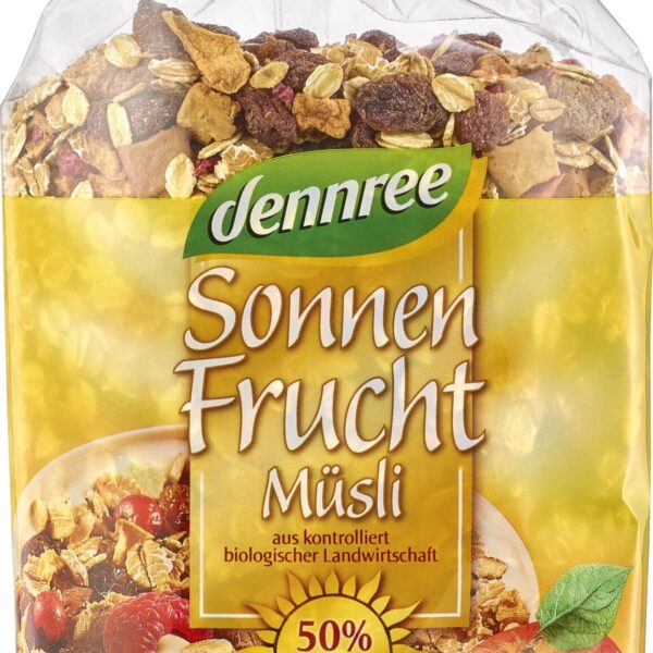 MUSLI CU FRUCTE BIO 500G, DENNREE