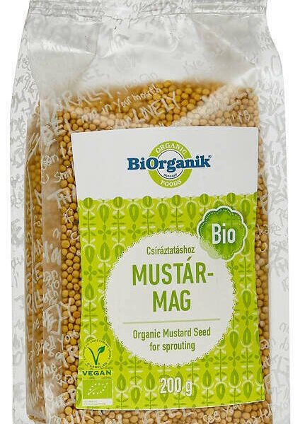 Mustar boabe pentru germinat bio 200g  Biorganik