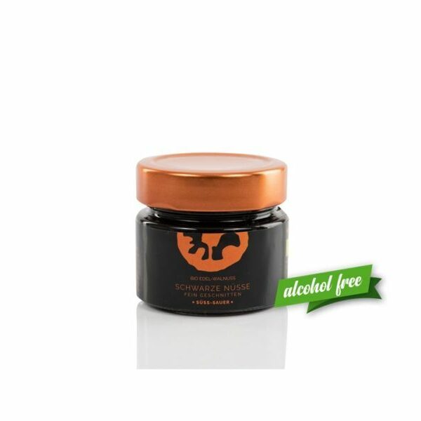 Nuci negre in saramura, dulci-acrisoare, bio, 106g, Retter