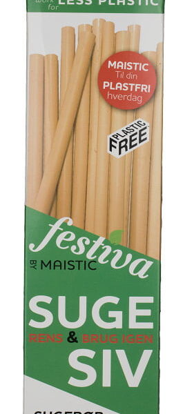 Pai din stuf pentru baut, 20cm, plastic free, set 6 buc, Maistic
