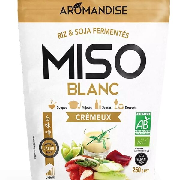 Pasta miso alba, cremoasa, bio, 250g, Aromandise