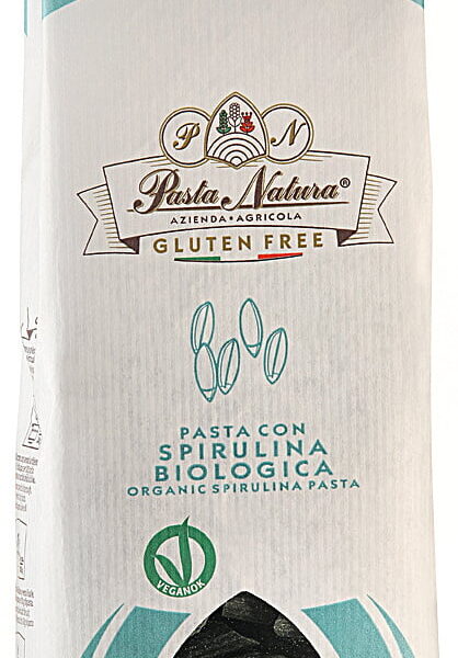 Paste din orez cu spirulina bio fara gluten, 250g Pasta Natura