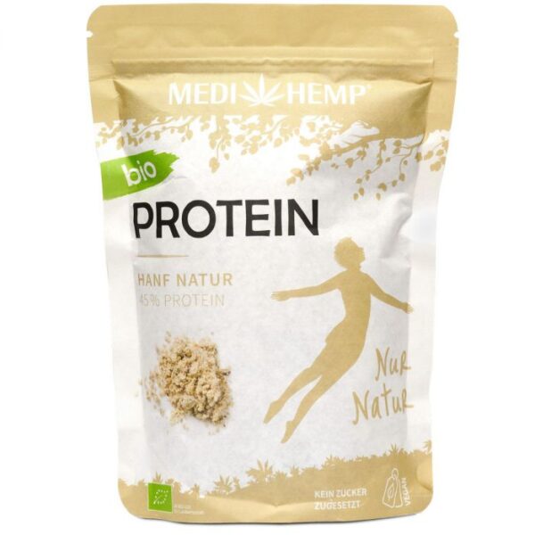 Proteina din canepa natur, bio, 330g, Medihemp