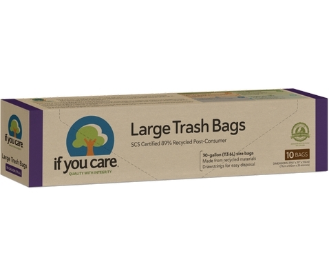 Saci menajeri mari din plastic reciclat 113.6L, 10 buc., If You Care