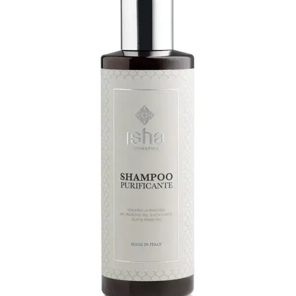 Sampon purificant cu argila Ghassoul, 200ml, Isha