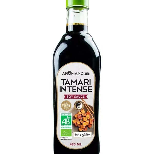 Sos de soya Tamari intens bio 480ml, Aromandise