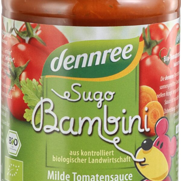 Sos de rosii pentru copii Sugo Bambini bio 350g Dennree