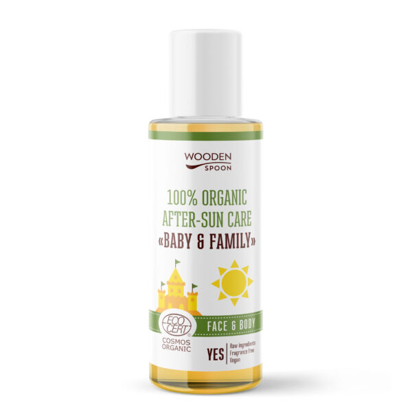 Ulei dupa plaja pentru bebelusi si adulti, bio, 100ml, Wooden Spoon