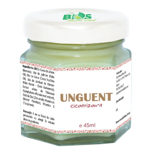 Unguent cicatrizant (cu Oxid de Zinc), 45ml, Bios Mineral Plant