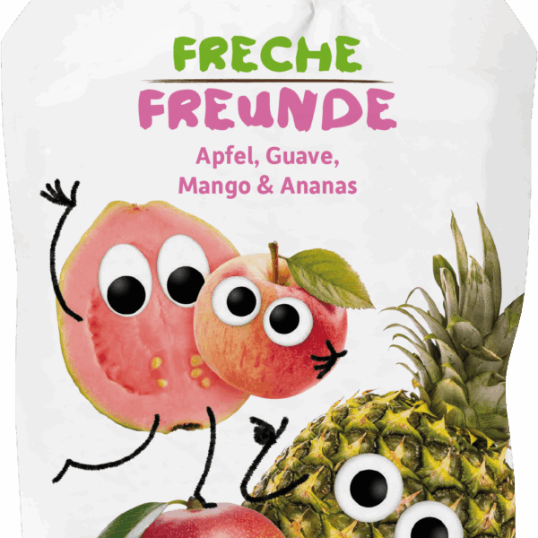 Piure de mere, guava, mango si ananas eco 100g Erdbar
