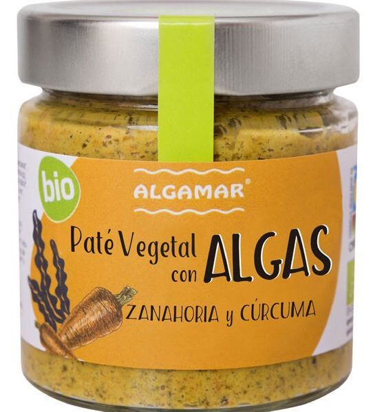 Crema tartinabila cu alge, morcovi si turmeric eco 180g Algamar