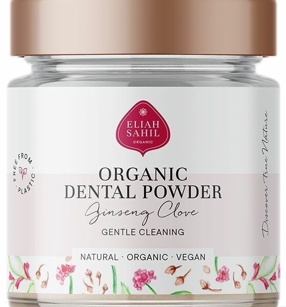 Pudra cu ginseng si cuisoare pentru curatarea dintilor bio 60g Eliah Sahi
