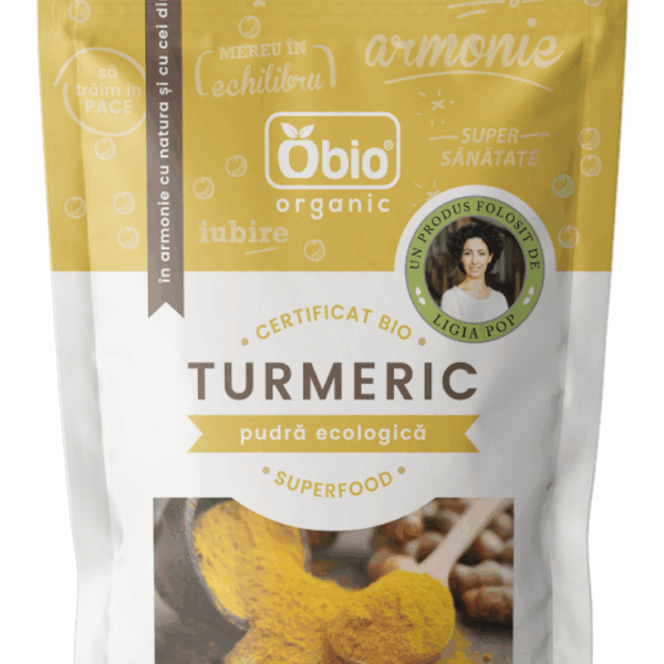 Turmeric pudra bio 125g Obio