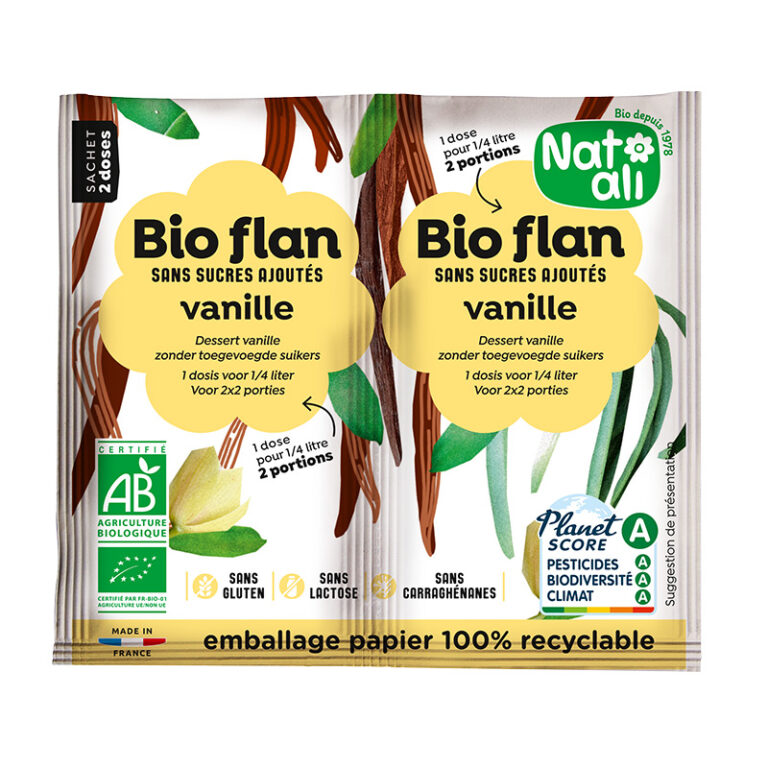 Budinca de vanilie bio 2 bucati x 4.5g Nat-Ali