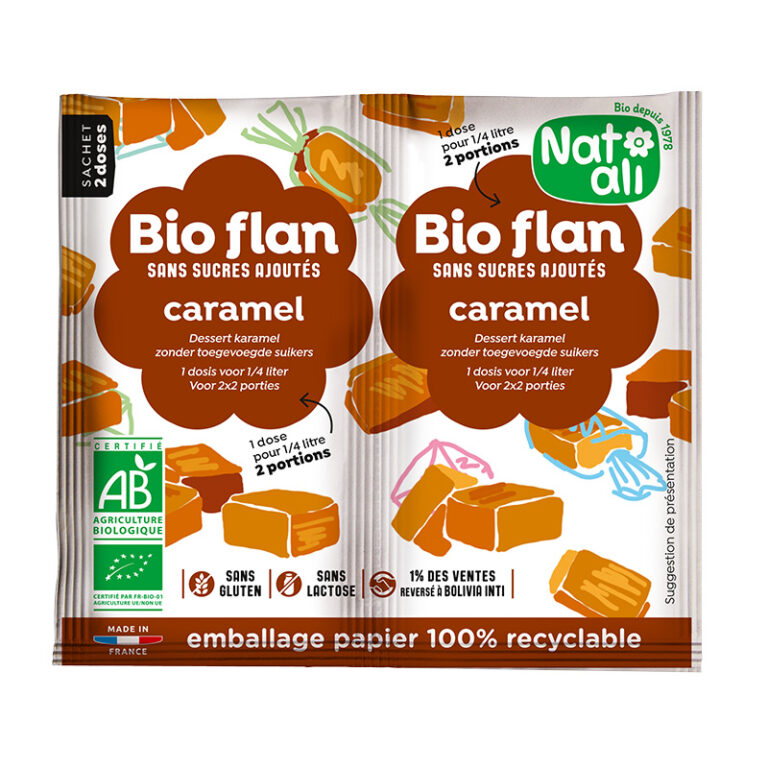 Budinca de caramel bio 2 bucati x 5g Nat-Ali