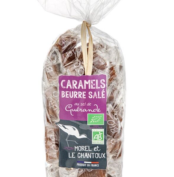 Caramele cu sare de mare bio 180g Morel et Le Chantoux