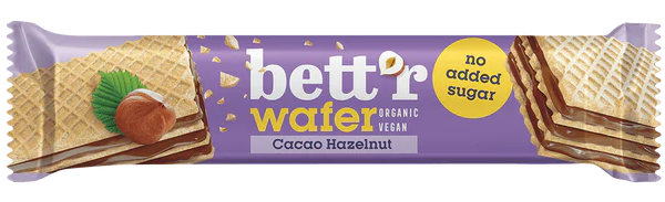 Napolitana cu crema de alune de padure si cacao indulcita cu eritritol bio 30g Bettr