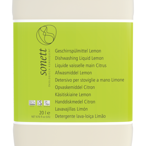 Detergent lichid pentru vase cu lamaie ecologic 20l Sonett