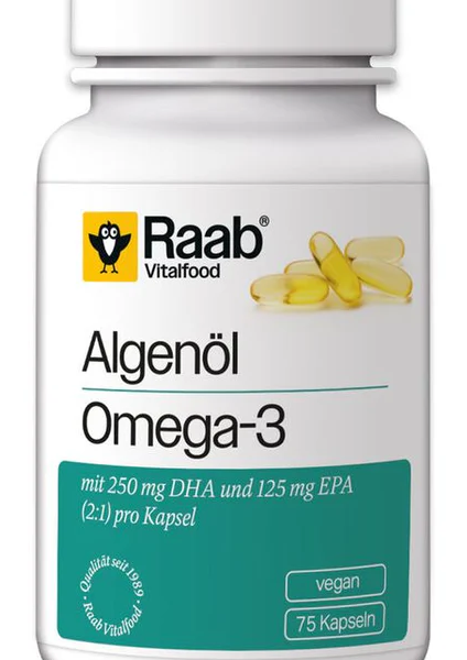 Omega 3 din ulei de alge 1183mg 75 capsule 88.7g Raab