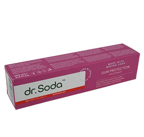 Pasta de dinti cu bicarbonat de sodiu Gum Protection 100ml Dr. Soda