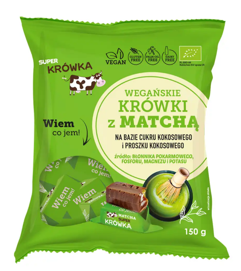 Caramele - aroma matcha bio 150g Super Fudgio