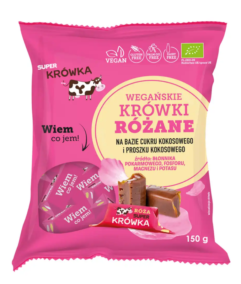 Caramele - aroma trandafir bio 150g Super Fudgio