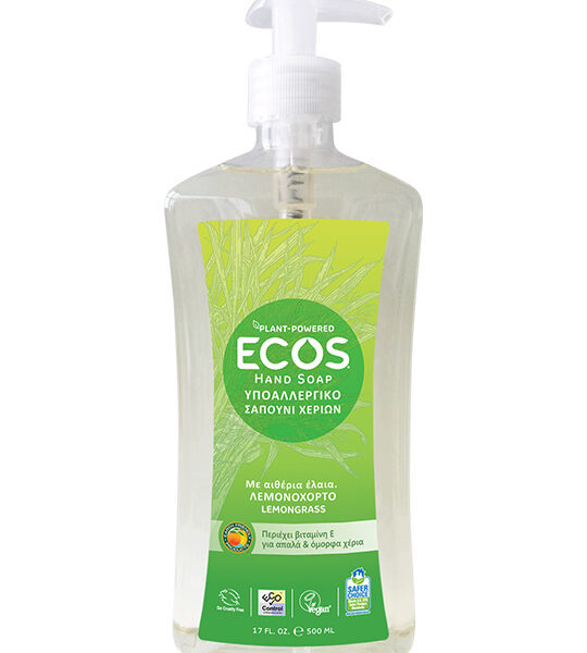Sapun cu lemongrass hipoalergen 500ml Ecos