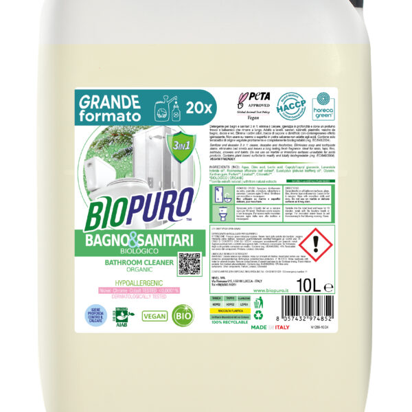 Detergent pentru baie hipoalergen ecologic 10l Biopuro