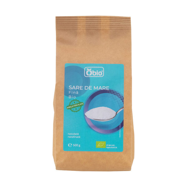 Sare de mare fina bio 500g Obio