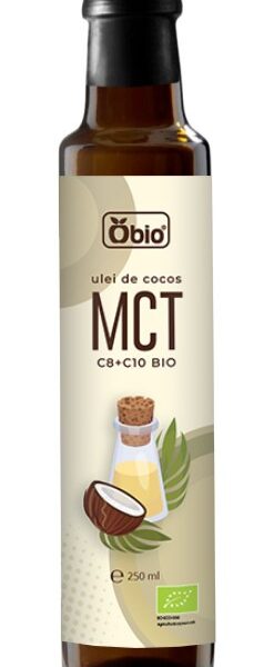 Ulei de cocos mct c8 + c10 bio bio 250ml Obio